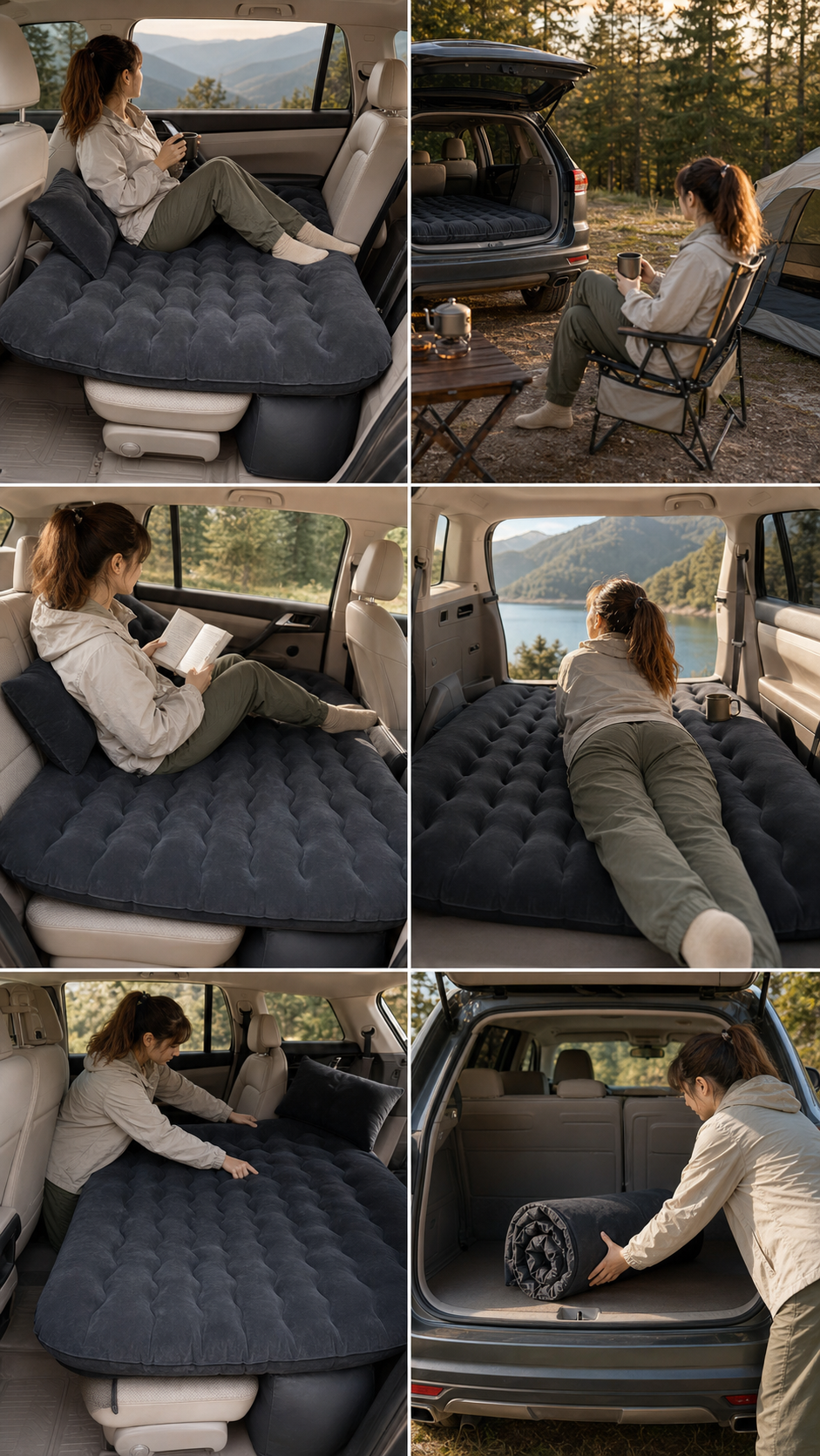 Colchón inflable para coche - usos Story