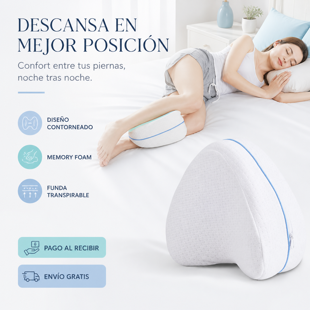 Almohada ergonómica para piernas - portada