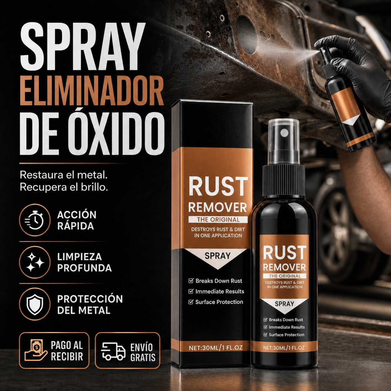 Spray eliminador de óxido - portada