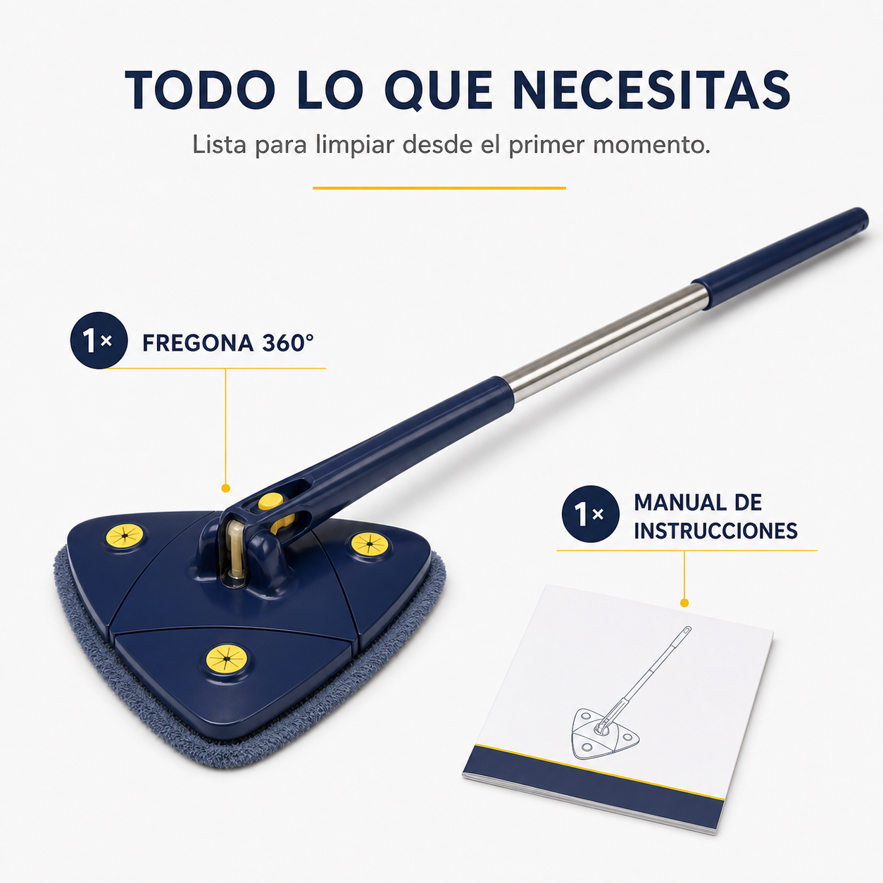 Fregona telescópica 360 - contenido