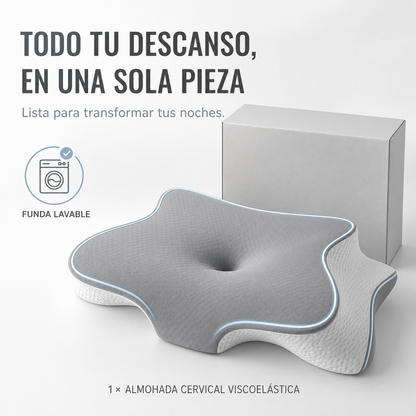 Almohada cervical mariposa gris - contenido