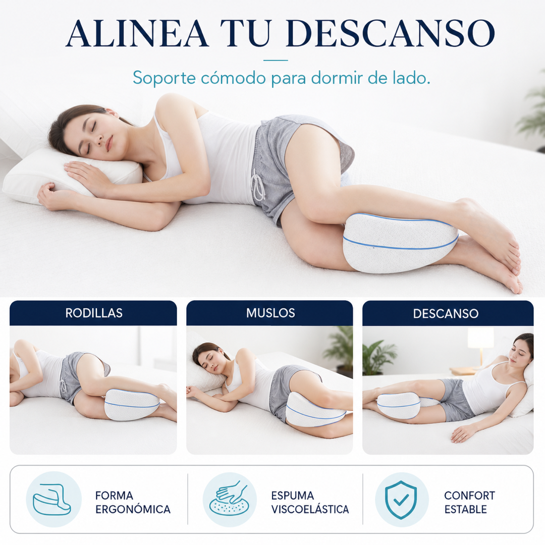 Almohada ergonómica para piernas - usos