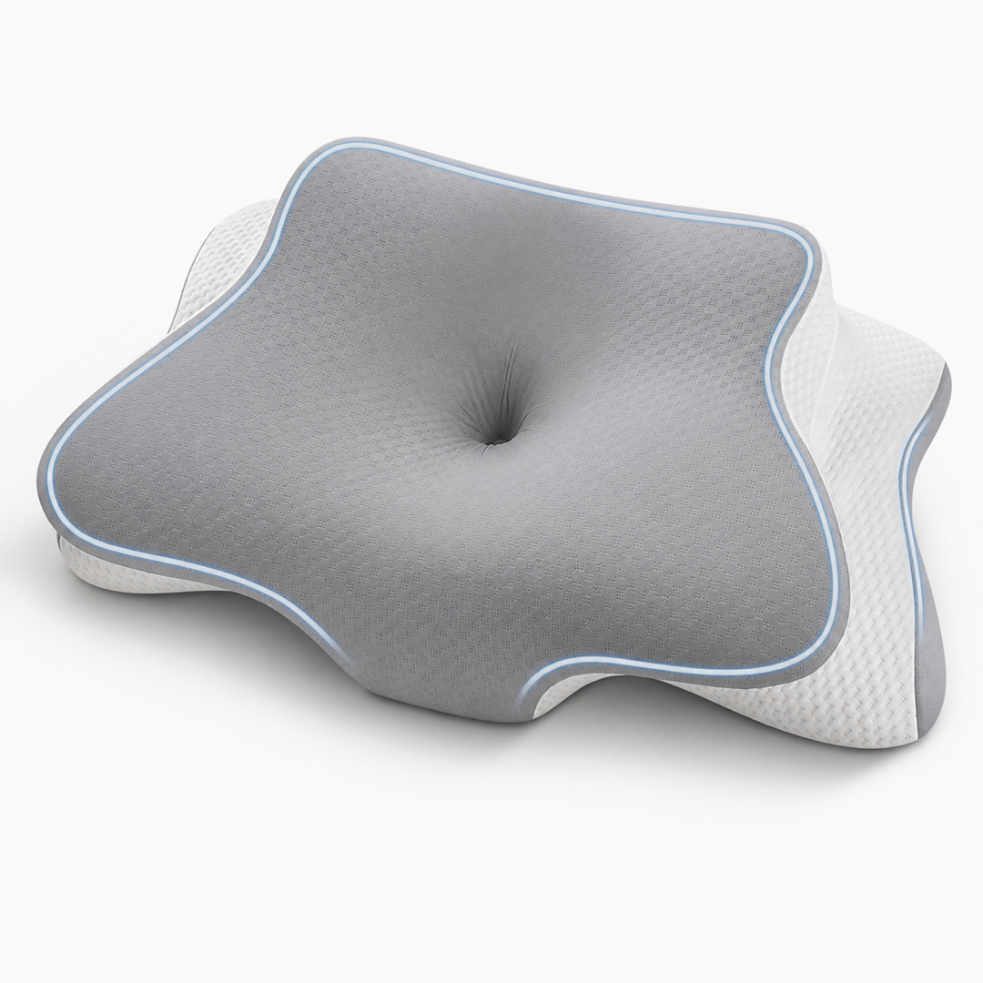 Almohada cervical mariposa gris - producto