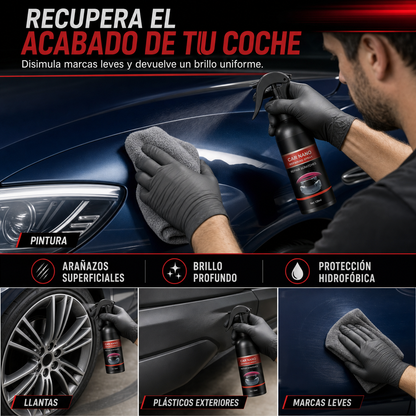 Usos del spray reparador en pintura, llantas y plásticos