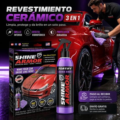 Spray cerámico 3 en 1 Shine Armor - beneficios principales