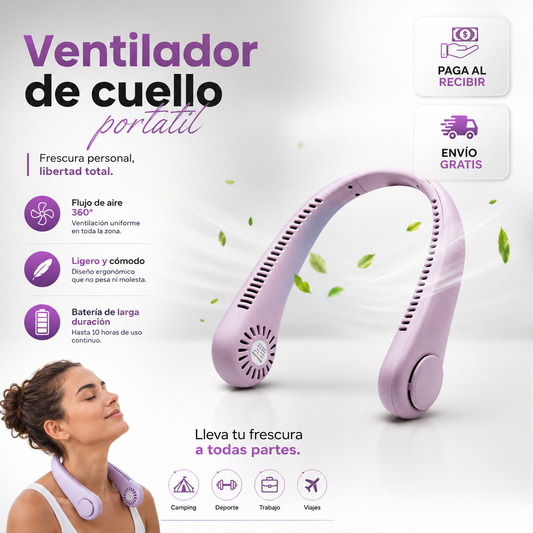 Ventilador de cuello portátil