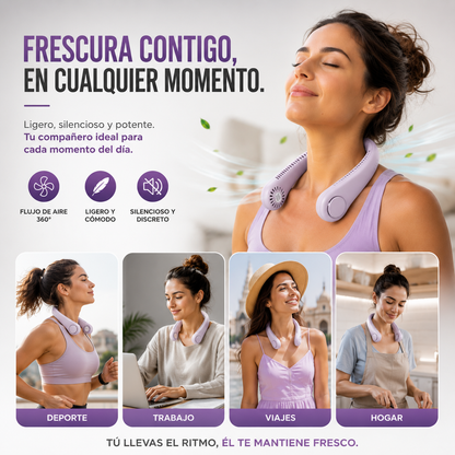 Ventilador de cuello portátil